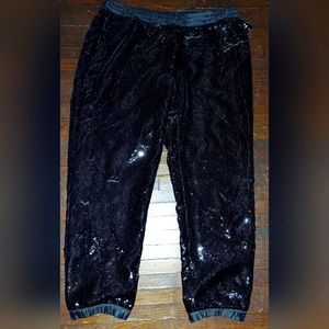 Black Sequence Joggers